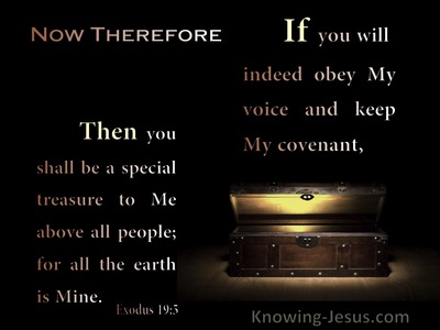 Exodus 19:5 If You Obey My Voice Then You Will Be A Special treasure To Me (brown)